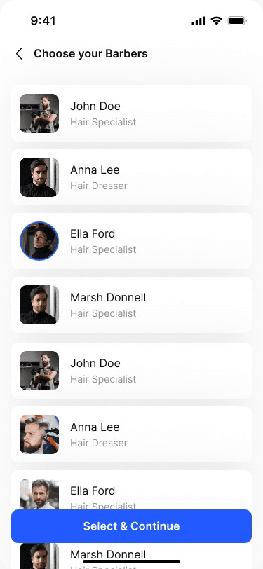 Barber Selection